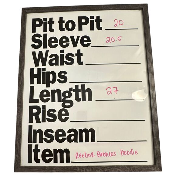 Reebok Team Apparel Denver Broncos NFL Hoodie Youth Size XL 18-20 - Picture 3 of 5